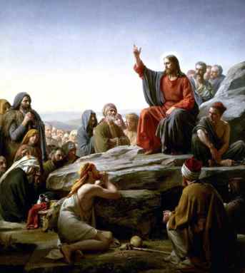 Jesus Preaches the Sermon on the Mount