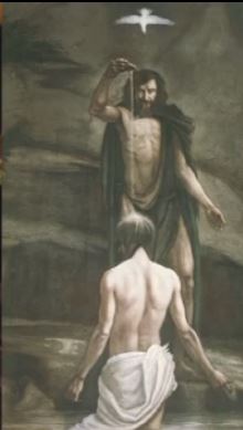 Jesus' Baptism Spirit Descends