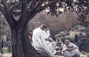 Jesus speaks about the destruction of the temple
