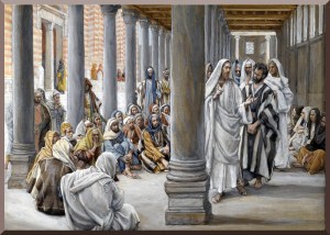 Jesus in the Temple Colonnade of Solomon