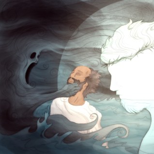 Peter Sinking in the Water Jesus Saves