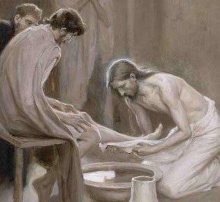 Jesus washes the Disciples' feet